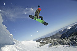 Snowboarden am Feldberg