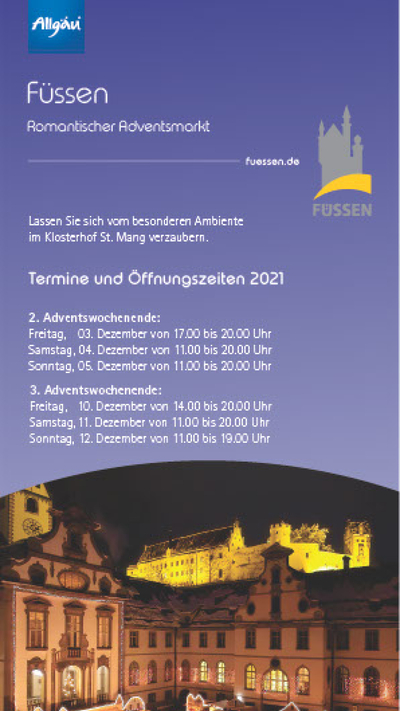 Adventsmarkt im Allgäuer Füssen 