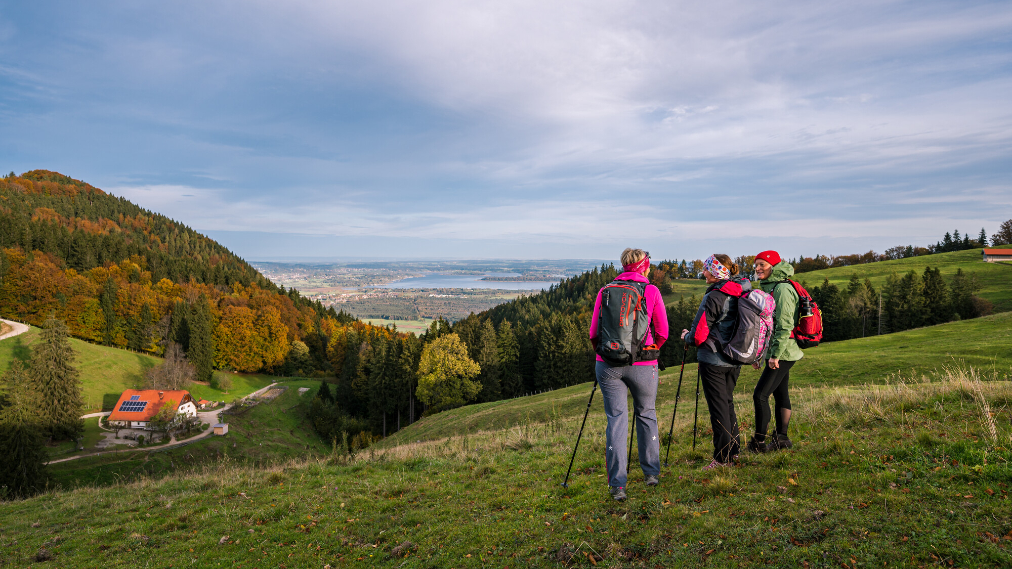 Wandern mit Ausblick im Chiemgau
