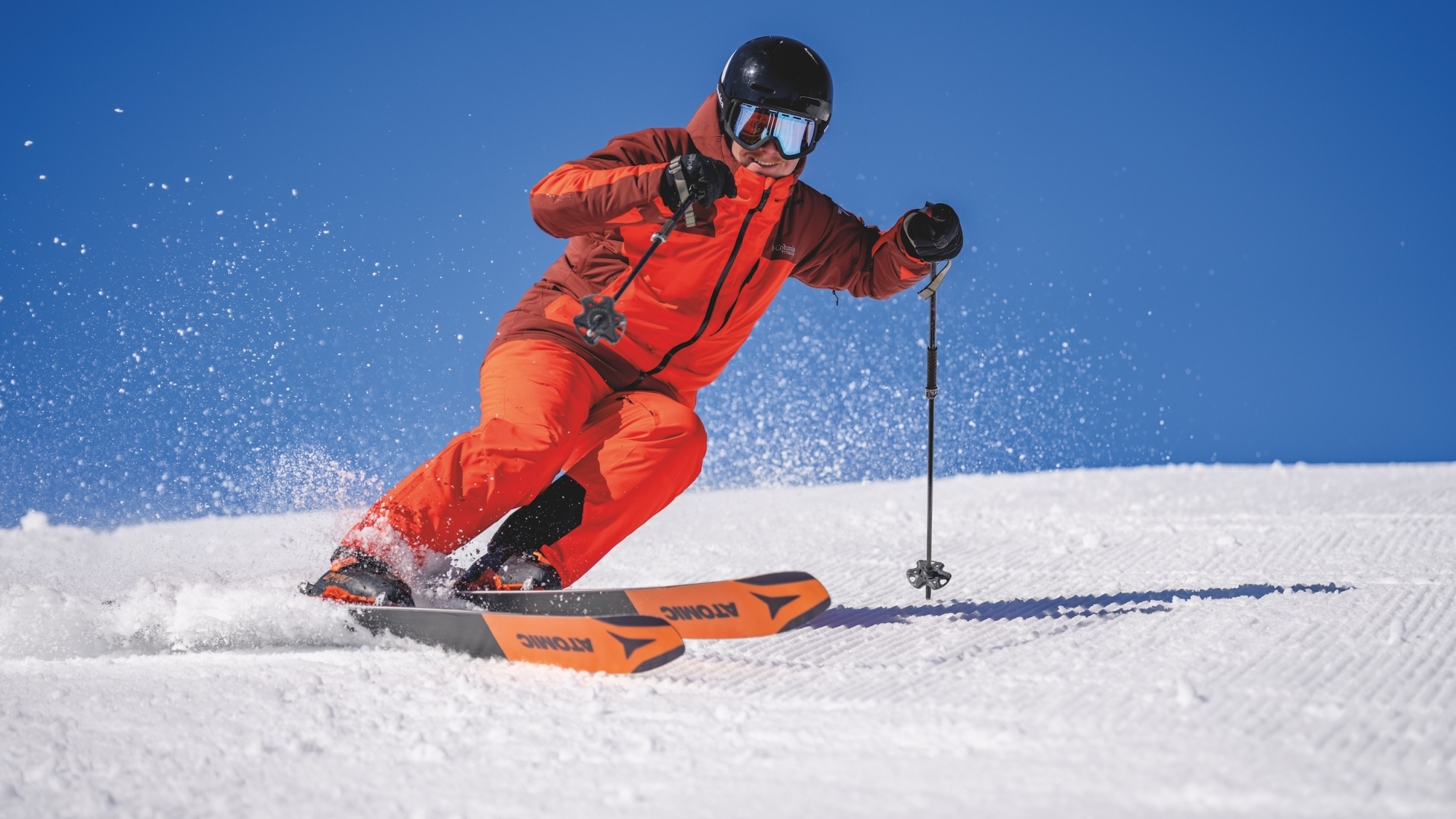 Skifahren mit Skibekleidung von Columbia