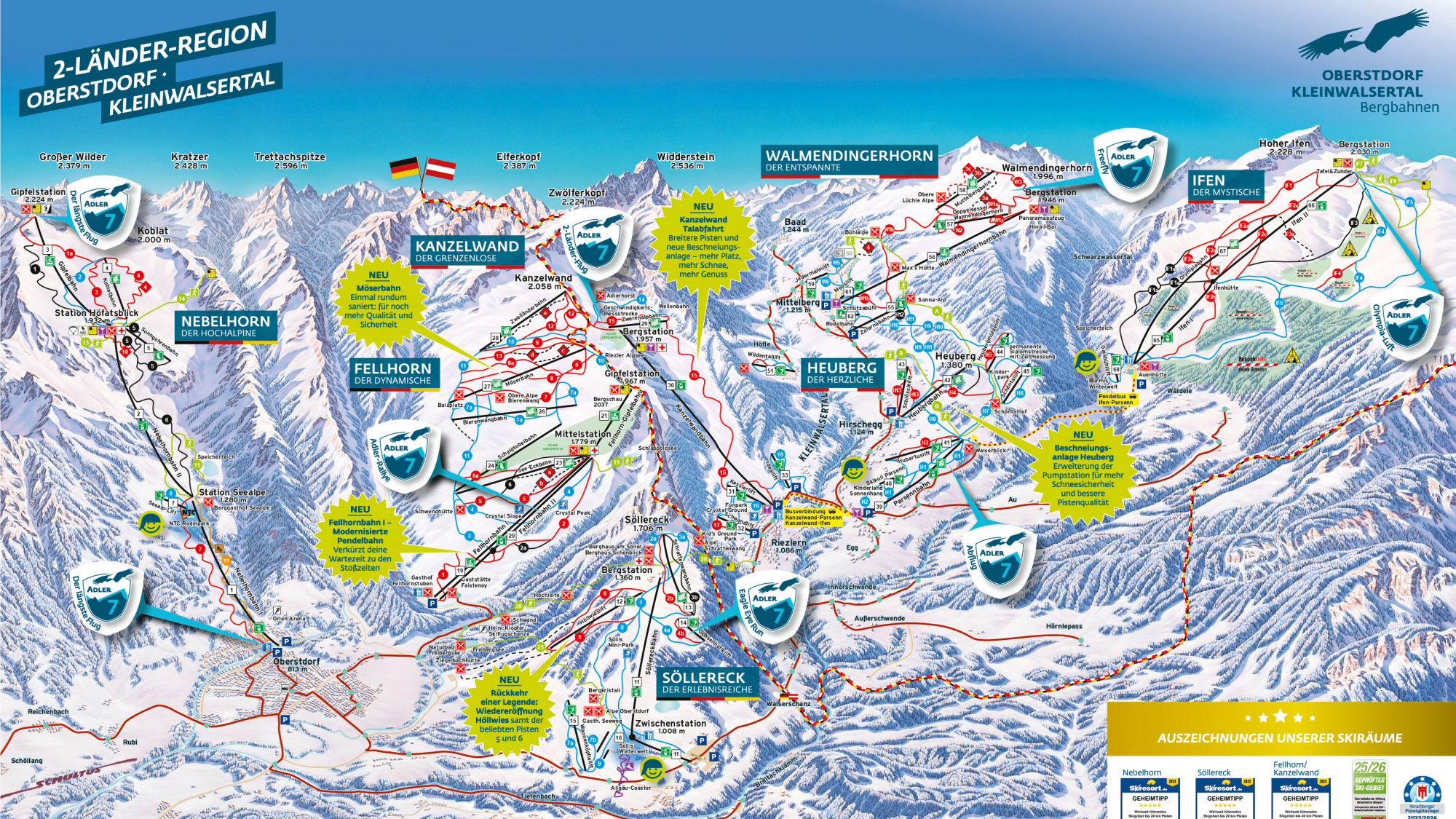 Pistenplan Oberstdorf-Kleinwalsertal
