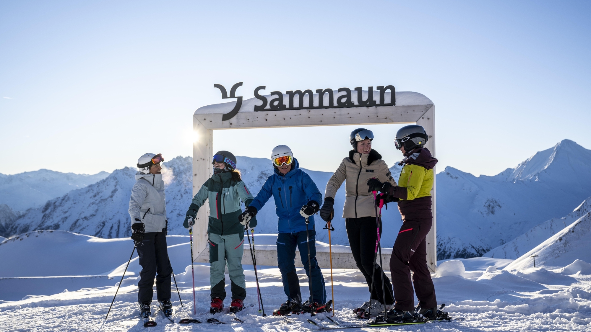 Skifahren in Samnaun