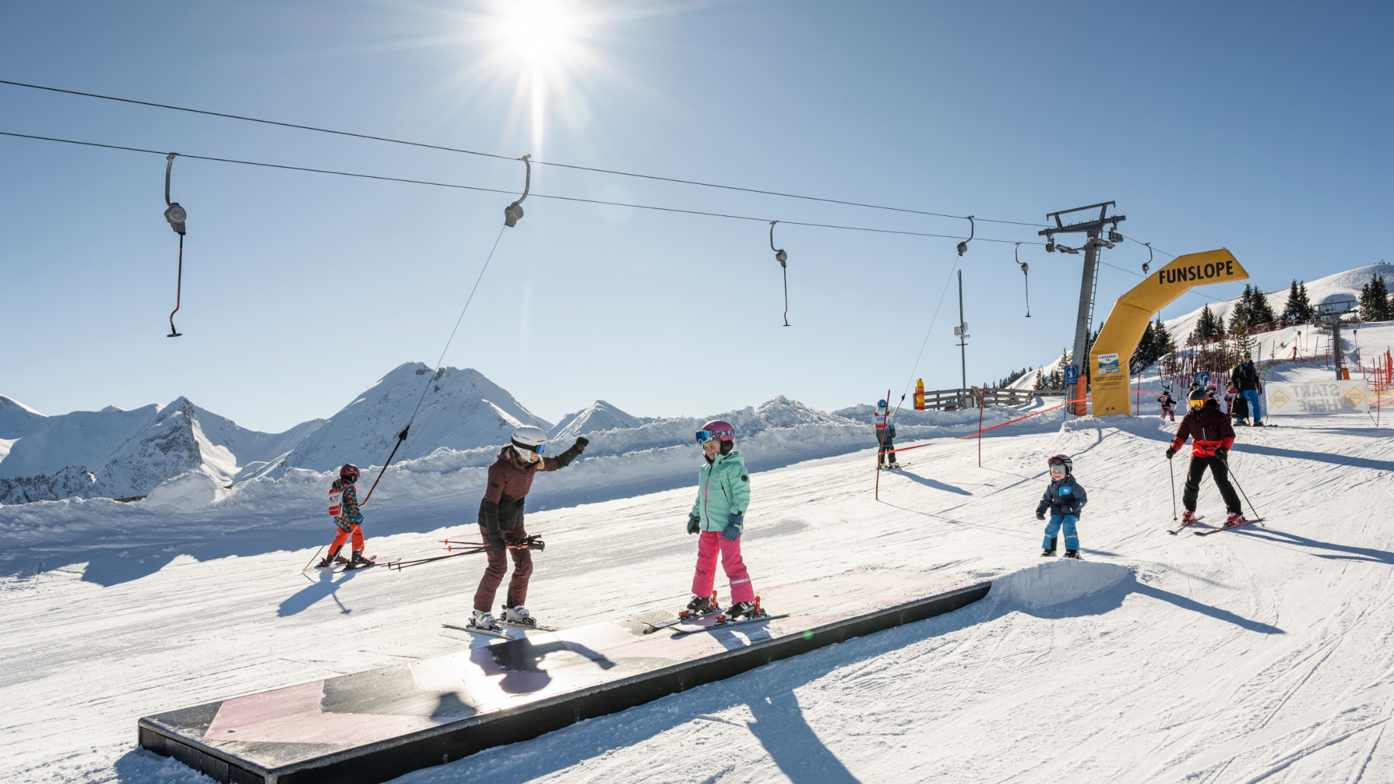Skispaß für die ganze Familie im Funpark im Großarltal
