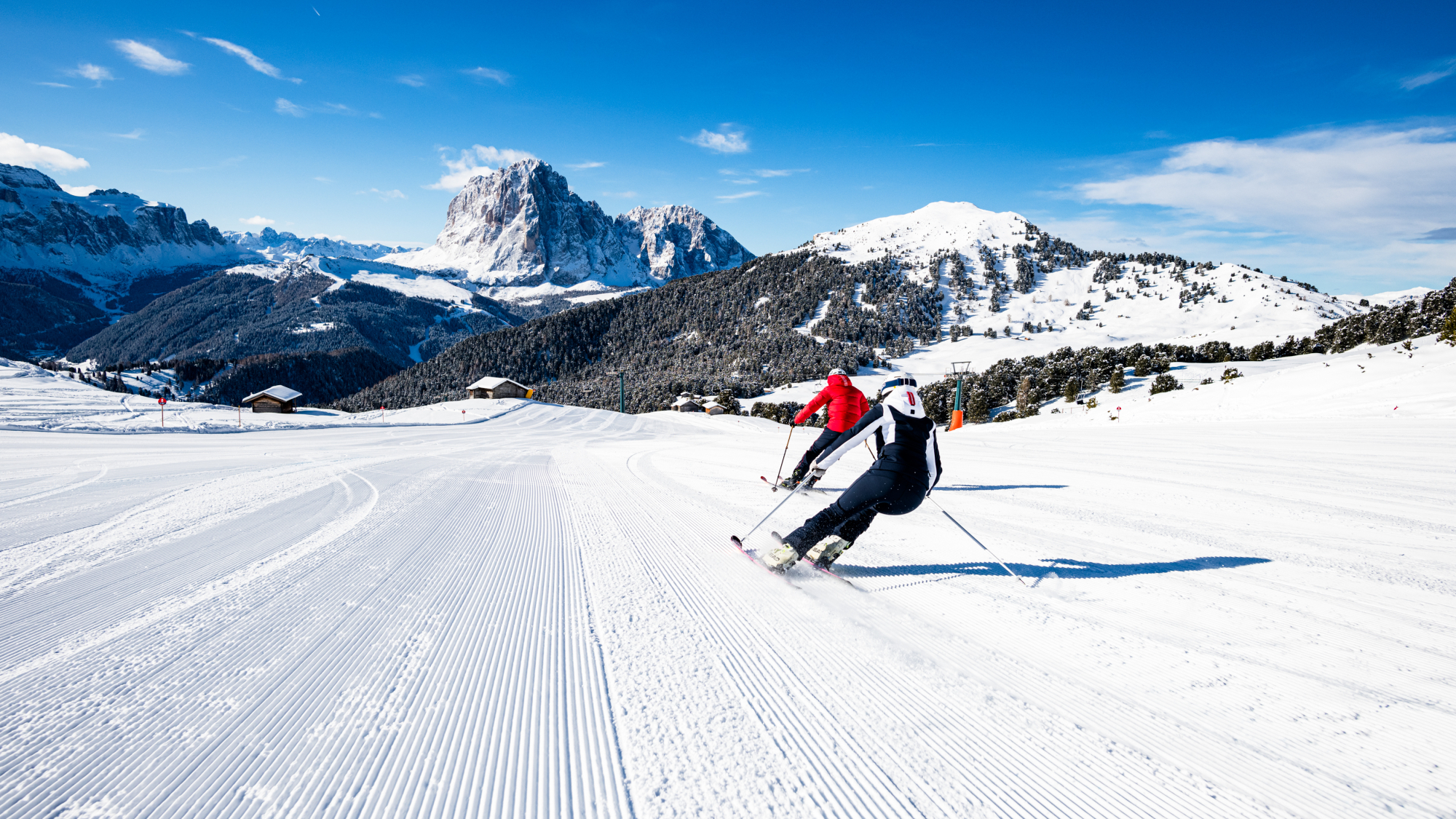 Sassolungo Skifahren - Seceda