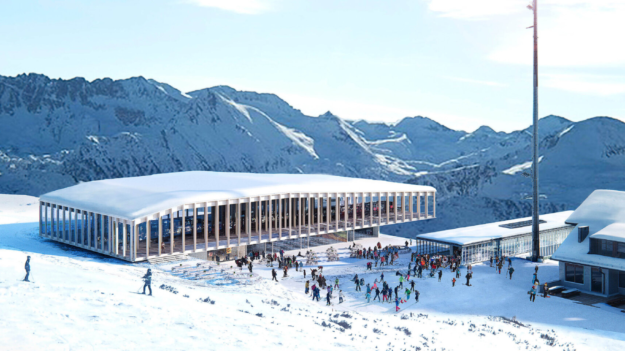 Das neue Restaurant Grüneck wird ein Highlight am Erlebnisberg Golm