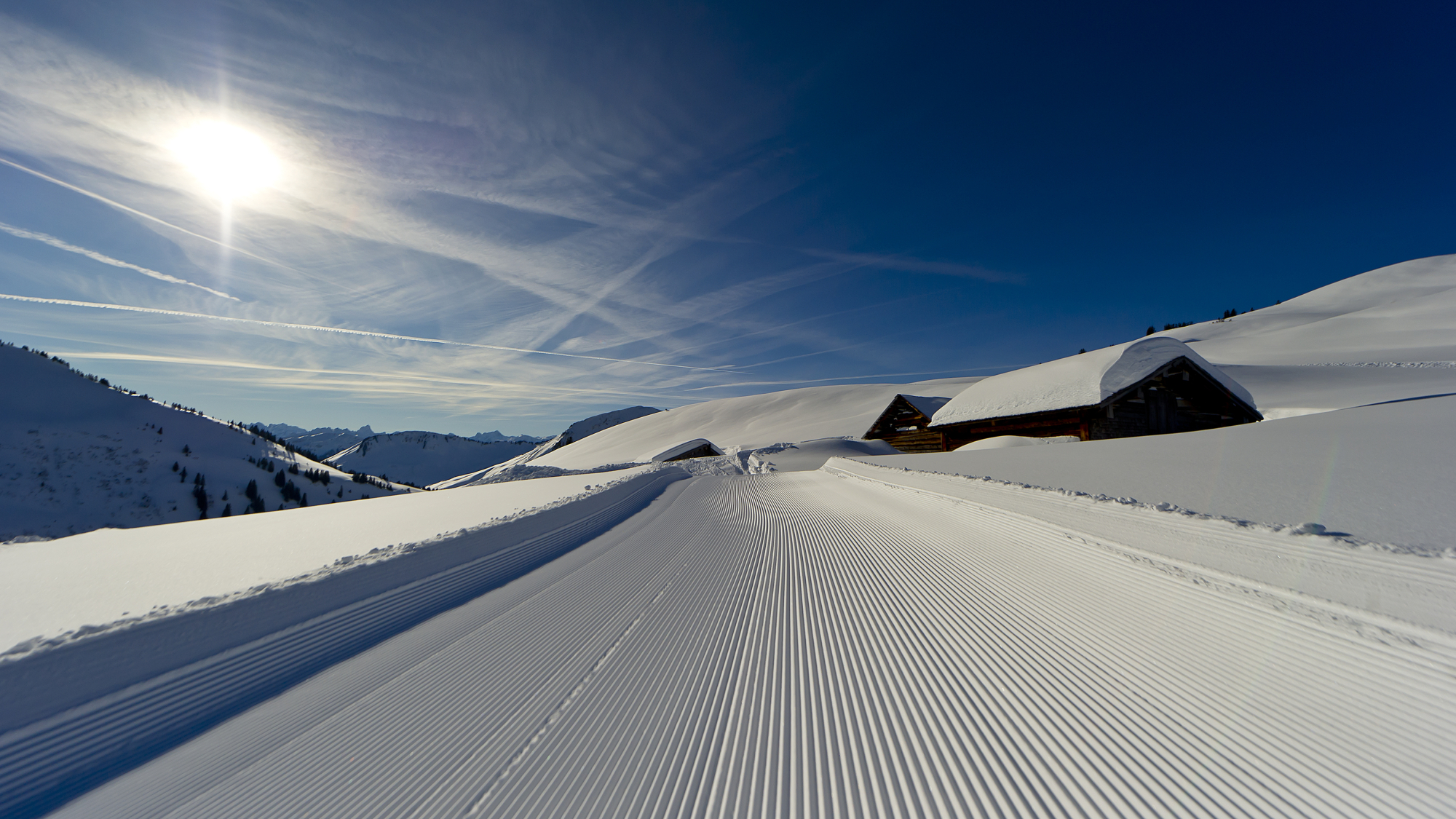 Winterlandschaft in Damüls