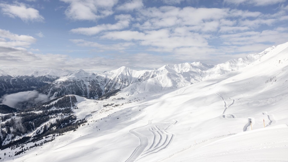 Panoramablick über das weitläufige Skigebiet Serfaus-Fiss-Ladis