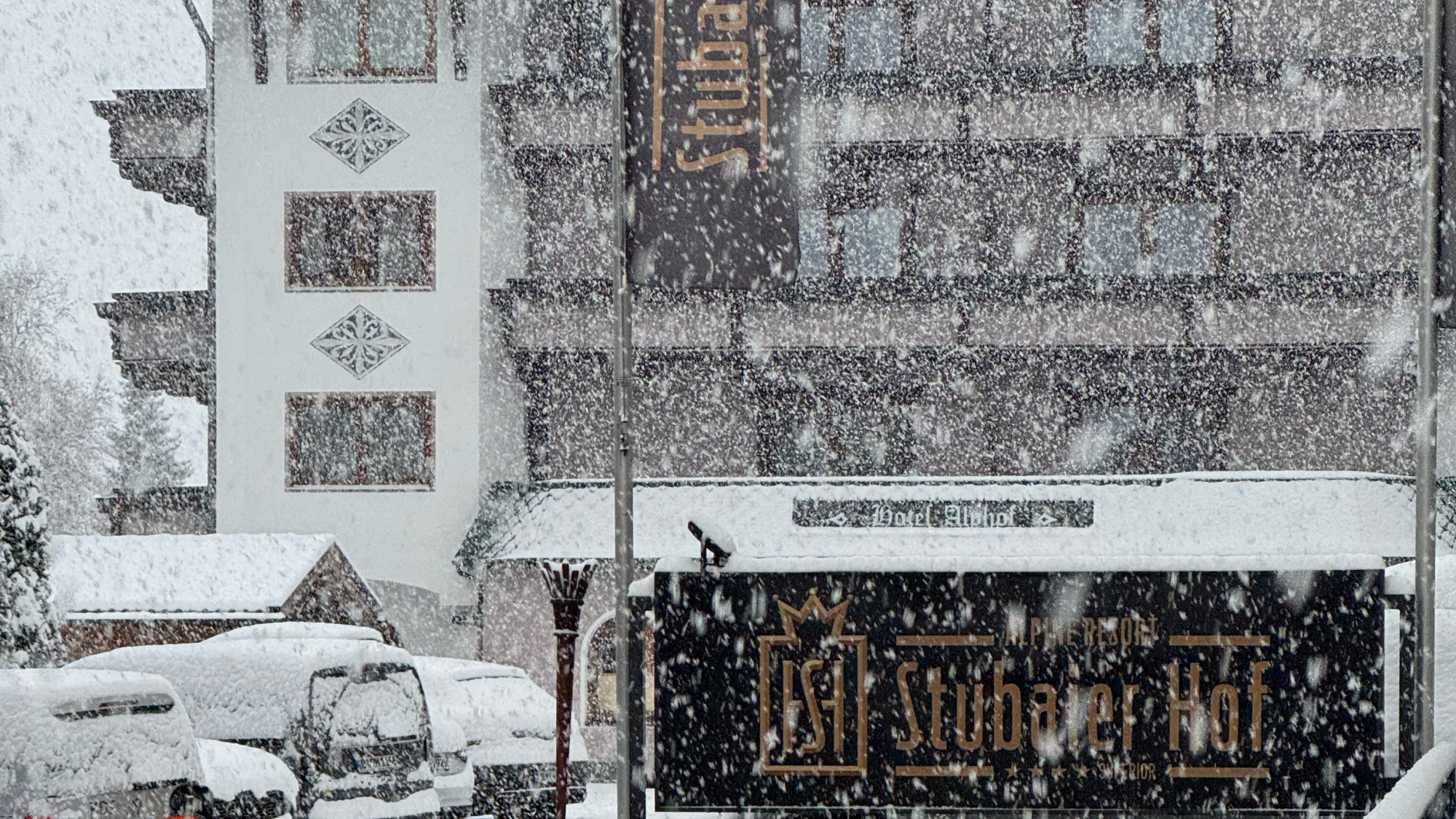 Dichter Schneefall am vergangenen Samstag (10.1.) im Stubaital (Fulpmes)