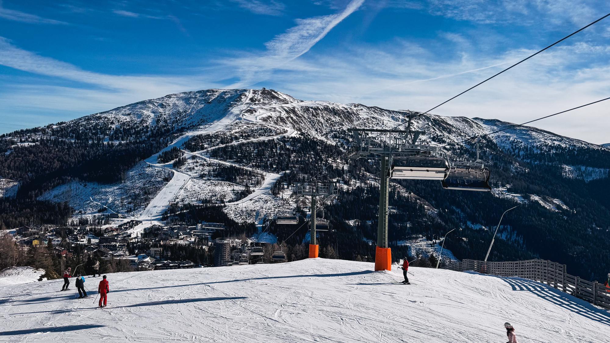 Blick von der Gamskogelhütte Richtung Katschberghöhe und Aineck