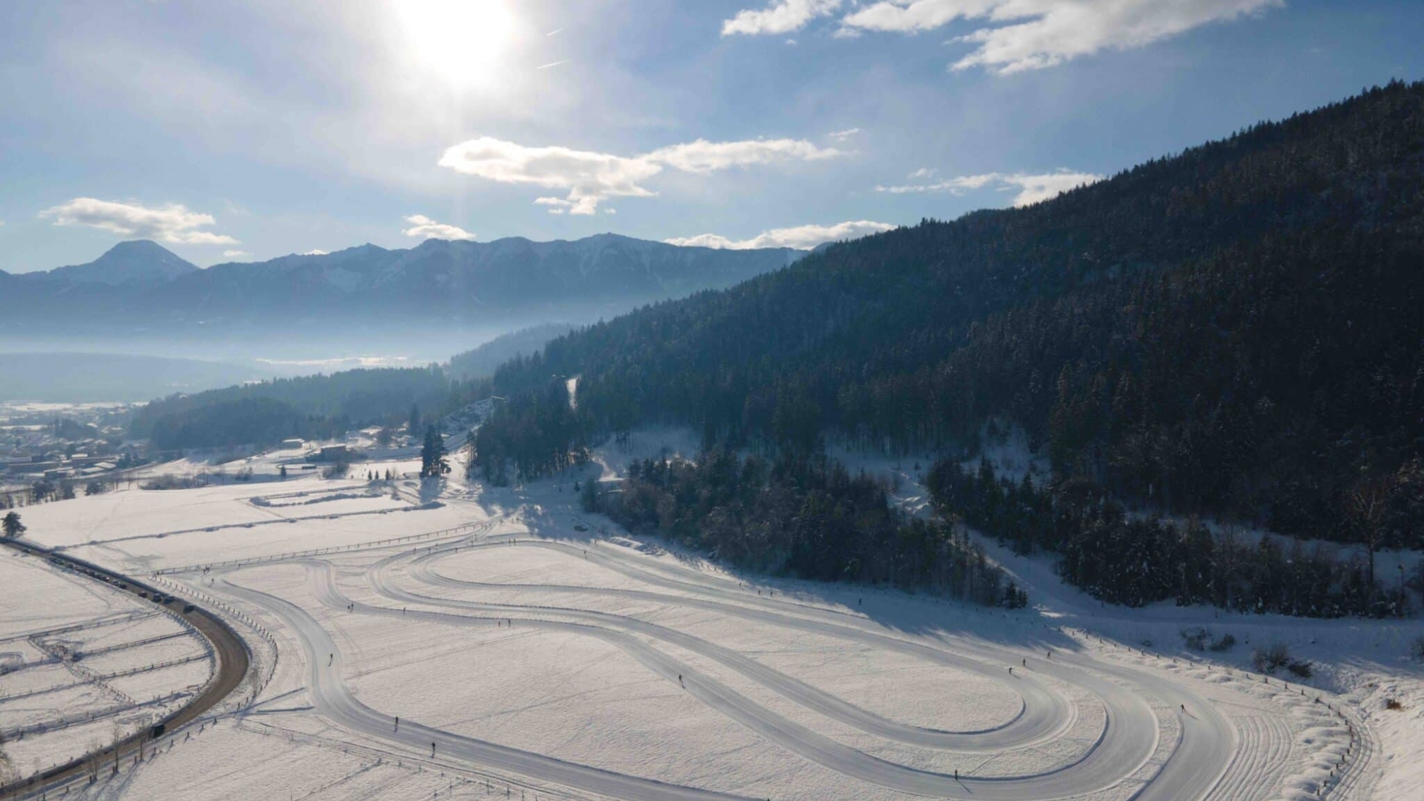 Loipen in der Villacher Alpen Arena