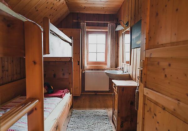 Stockbettzimmer Nord in der Alexanderhütte