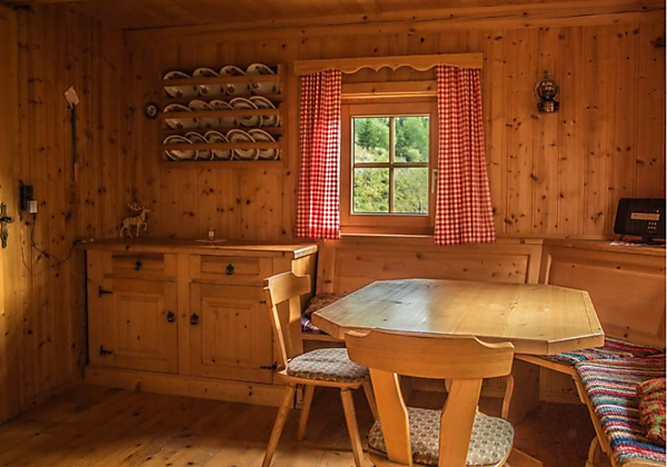 Almhütte Santnerhof Küche.