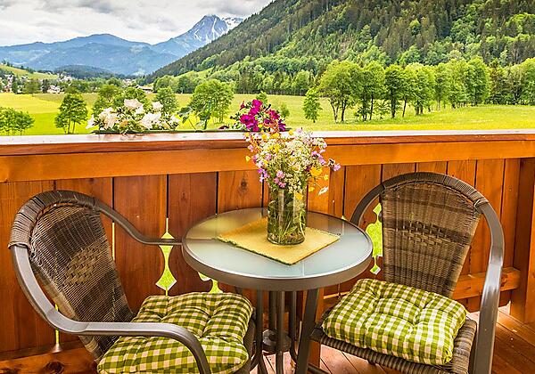 Sitzgarnitur am Balkon