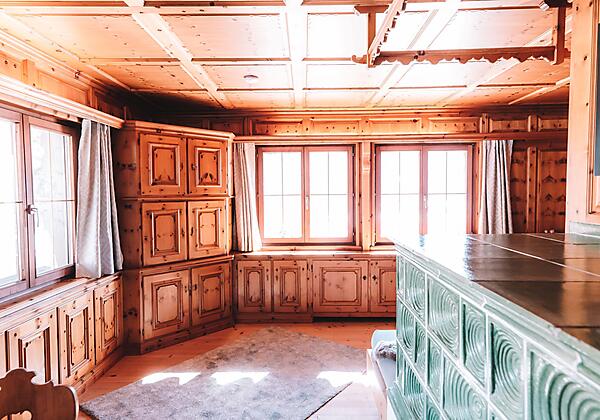 Alpenherz Chalet - Wohnzimmer mit Ausblick