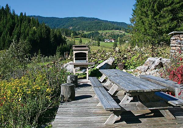 Terrasse mit Grill Filzmoos