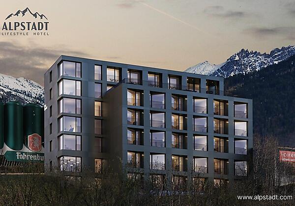 Alpstadt Lifestyle Hotel Süd-Ansicht
