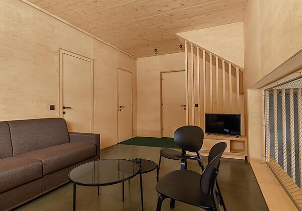 Wohnbereich mit Schlafcouch