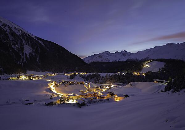 Niederthai Ortsaufnahme Winter