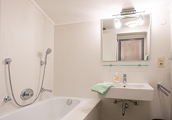 Badezimmer Ferienwohnung Steinbock