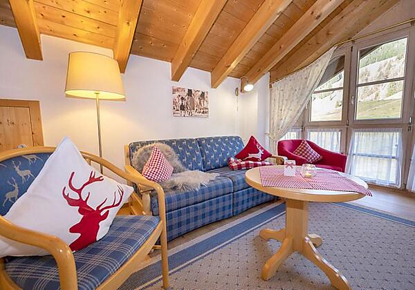 Wohnung Fichte mit offenen Dachstuhl und Balkon