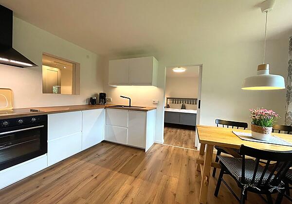 Fewo groß Küche mit Schlafzimmer