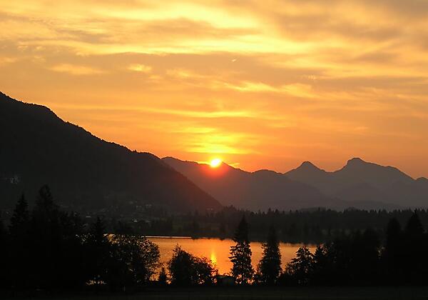 Sonnenaufgang am Lamplhof