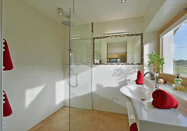 Bad mit freiem Blick auf den Brandstadl