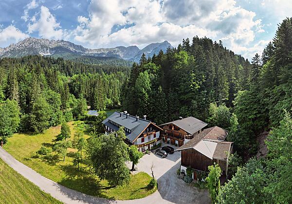 Panorama Beim Talschuster mit Wildem Kaiser