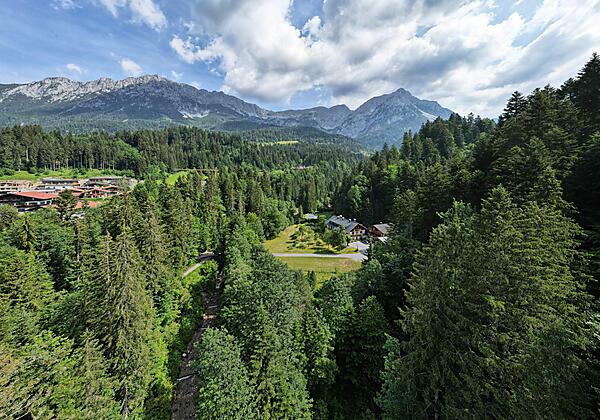 Panorama Beim Talschuster mit Wildem Kaiser