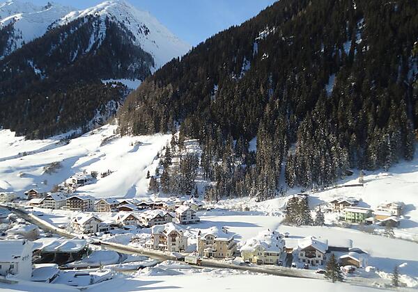 Aussicht auf das winterliche Ischgl
