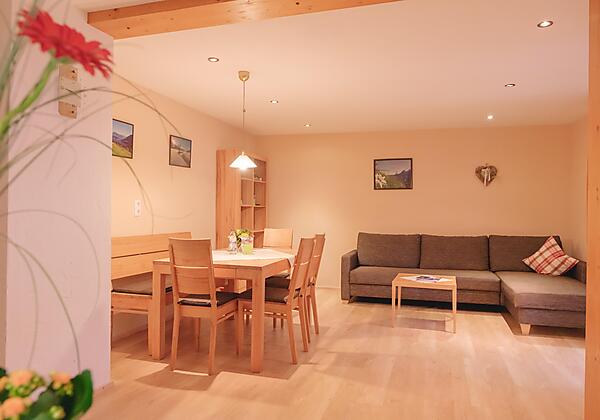 Wohnbereich - Ferienwohnung Nagelfluh