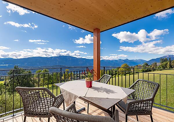 süd-westseitiger Balkon Weitblick-Suite