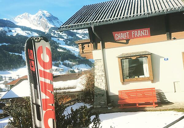 Chalet mit Ski