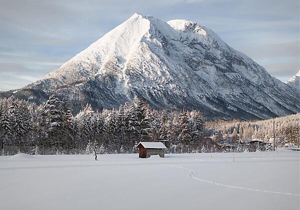 Drohnenaufnahme Schnee