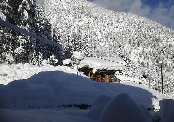 Winter Haus Panoramablick