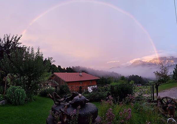Aussicht vom Ferienhaus Eckstoa