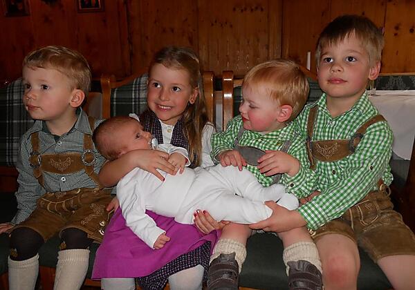Unsere fünf Enkelkinder