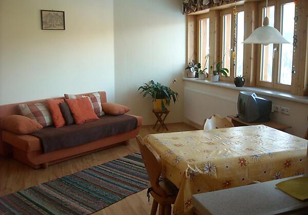 Sitzecke und Couch in Fewo