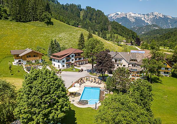 Blick auf die Hotelanlage