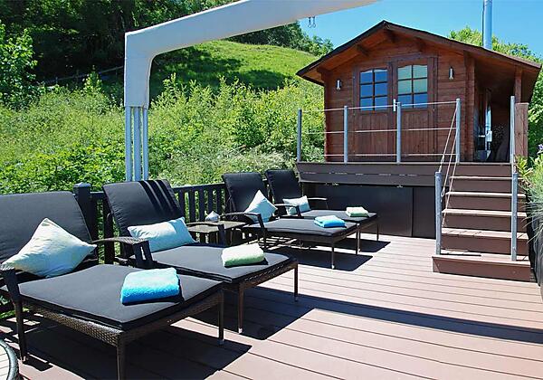 Die Gipfelsauna mit Liegen