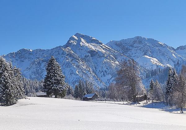 Hindelanger Berge Schneelandschaft