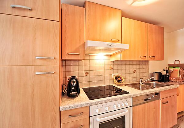 Küche im Appartement Gipfel