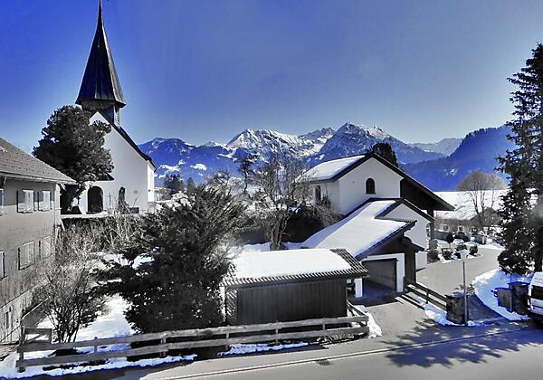 Kapellenblick vom Wohnzimmer nach Osten
