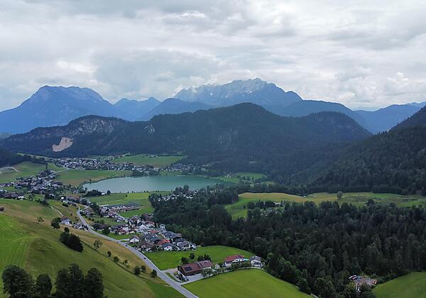 Blick auf Vorderthiersee