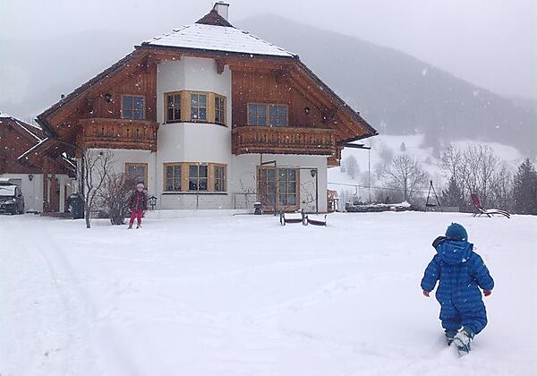 Winterfoto von Gästen