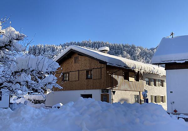 Ansicht von der "Gasse" im Winter