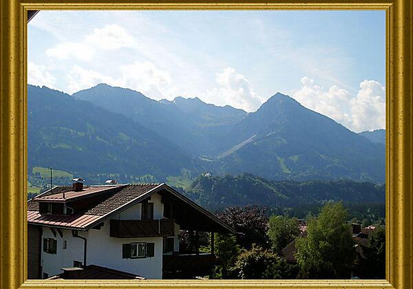 Rubihorn vom Balkon - Bergsicht