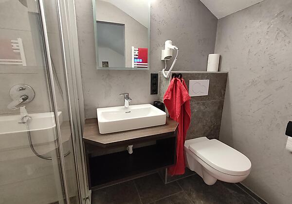 Nasszelle in der Fewo Silberdistel