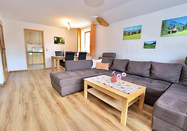 Wohnzimmer Ferienwohnung Imberger Horn