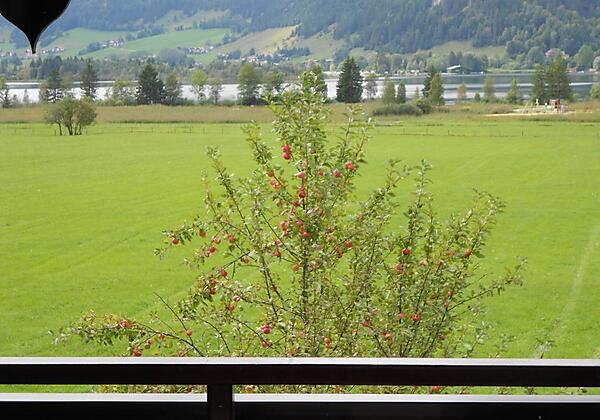 Blick vom Balkon auf den Walchsee
